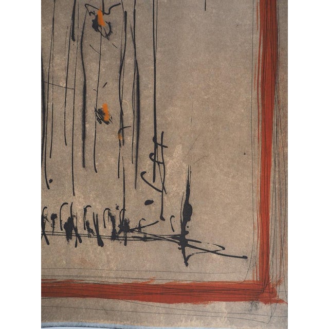 Didier HAGEGE On the scene Hand-raised engraving on vellum Signed in pencil Dated 1990 Numbered out of / 30 copies 90 x 63...