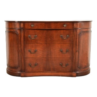 Charak Furniture Georgian Mahogany Sideboard Buffet or Bar Cabinet, 1940s For Sale