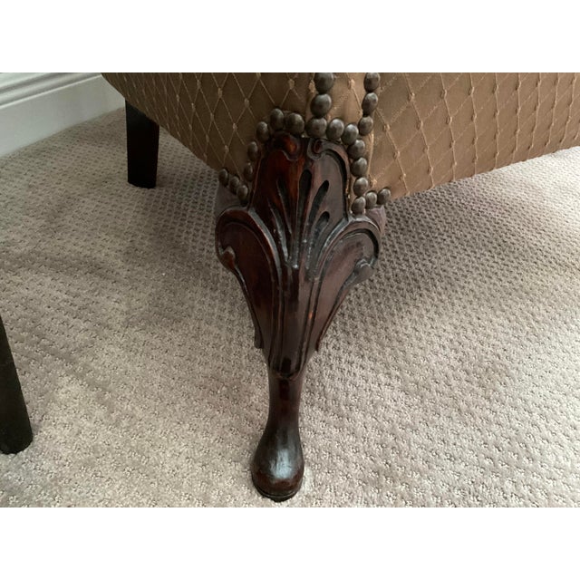 1940’s Channel Back Arm Chair For Sale - Image 9 of 10