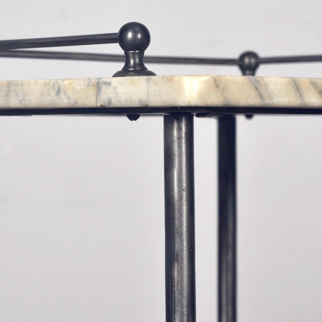 Vintage Iron Nightstand, 1920 For Sale - Image 9 of 12