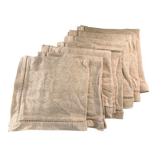 Swirl Pattern Napkins - Set of 7 For Sale