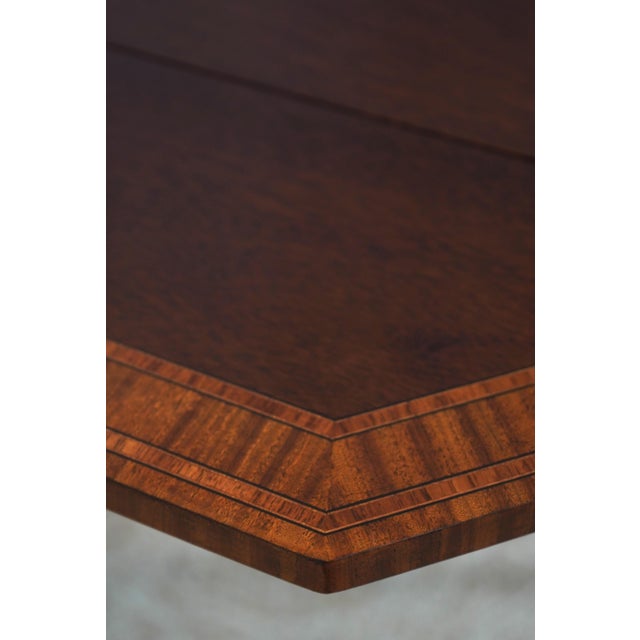 Brown Councill Craftsmen Banded Drop Side Pembroke Table For Sale - Image 8 of 18