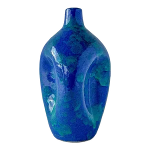 Mid 20th Century North Carolina Pottery Pinch Bottle Vase
