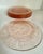 1930s 1930s Set of 7 MacBeth-Evans Dogwood Pink Depression Glass Luncheon Plates For Sale - Image 5 of 8