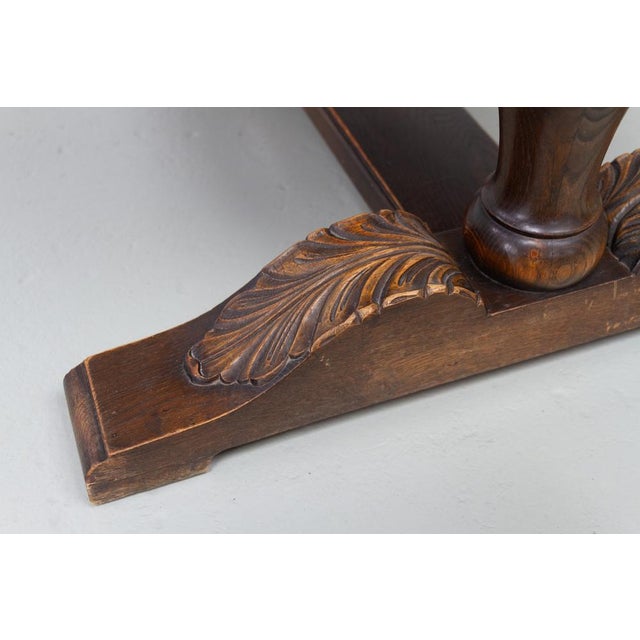 Antique Danish Oak Writing Desk, 1900s For Sale - Image 10 of 18