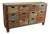 Crafters and Weavers Bayshore 12 Drawer Countdown Console / Dresser - Multi Color For Sale