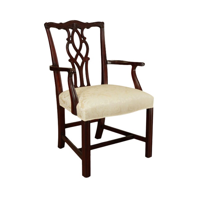 Kindel Mahogany Chippendale Style Armchair (D) For Sale