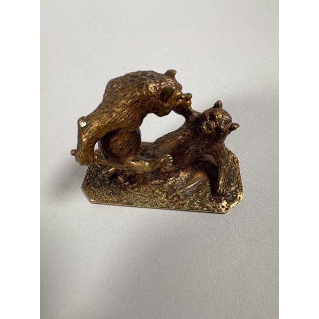 19th Century Christophe Fratin (1801–1864) "The Bear Fight" bronze sculpture, 19th century For Sale - Image 5 of 9