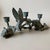 Vintage Spi Triple Candelabra: Pewter, Verde-Patina, Morning Glory Hummingbird For Sale - Image 16 of 18