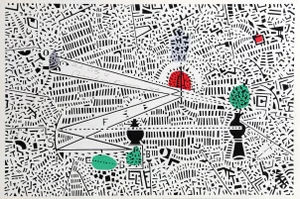 Risaburo Kimura, City 0, Silkscreen