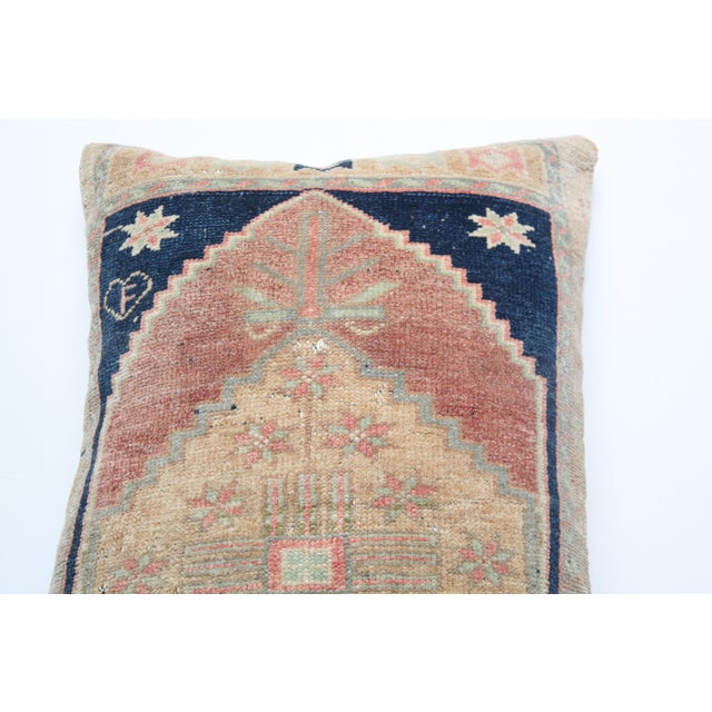Bohemian Turkish Rug Lumbar Pillow - Artisan Turkish Handmade Rug Pillow -19'' X 33'' For Sale - Image 10 of 12