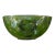 1940s Art Deco Green Ceramic and Silver Oval Italian Centerpiece For Sale