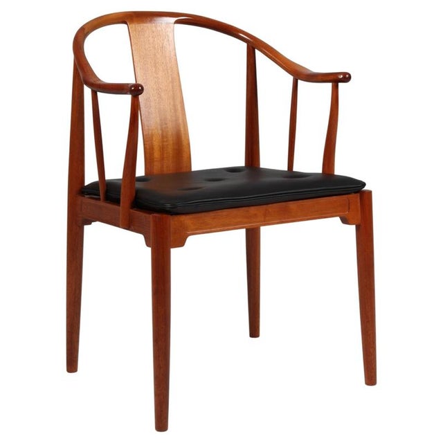 Black Chinese Chair 4283 by Hans J. Wegner for Fritz Hansen For Sale - Image 8 of 8