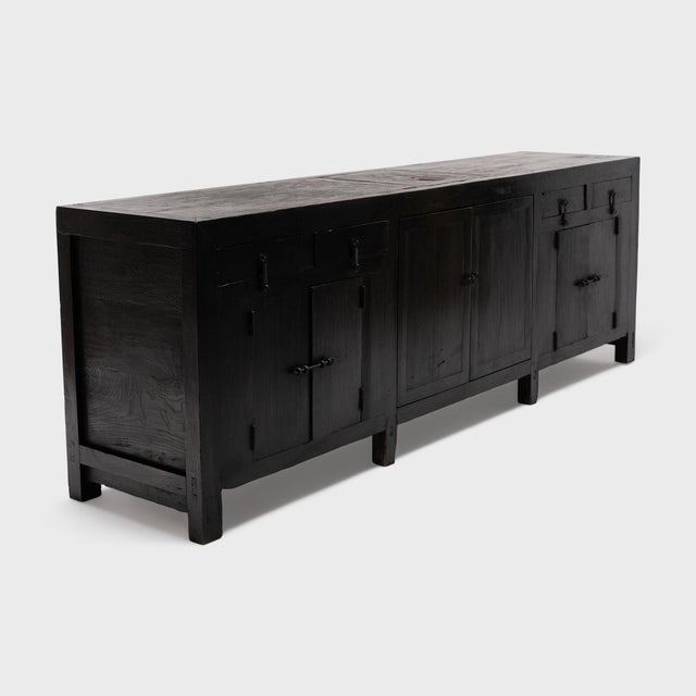 Chinese Antique Chinese Six Door Prosperity Coffer, 19th Century For Sale - Image 3 of 8