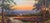 Hilly Landscape at Sunset with a Stream, 20th Century, Oil Painting on Canvas, Framed For Sale - Image 6 of 13