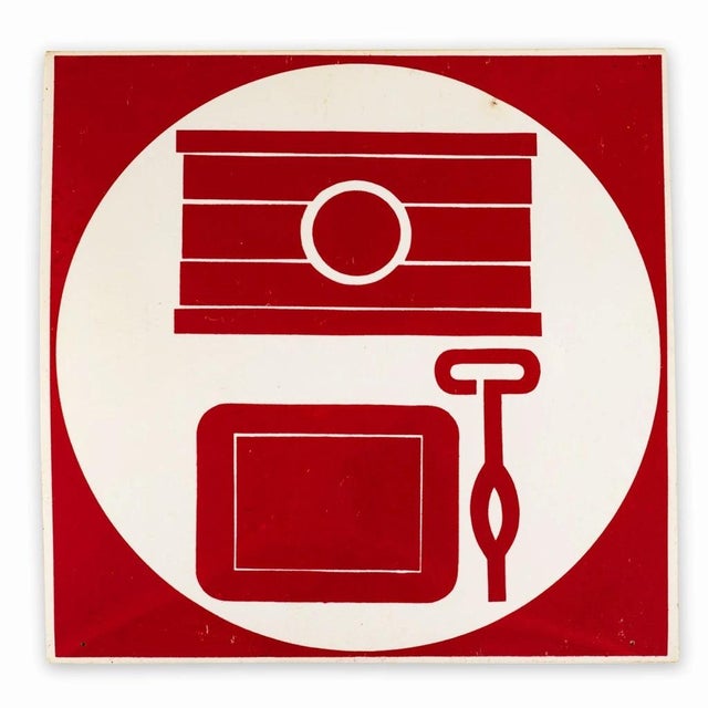 Plastic Wall Sign in Plastic For Sale - Image 7 of 7