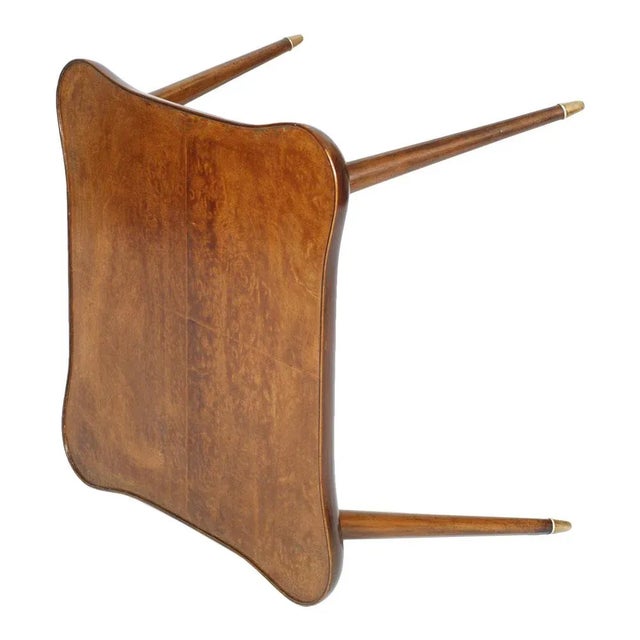 Mid-Century Modern Mid-Century Walnut & Glass Coffee Table by Gio Ponti For Sale - Image 3 of 5
