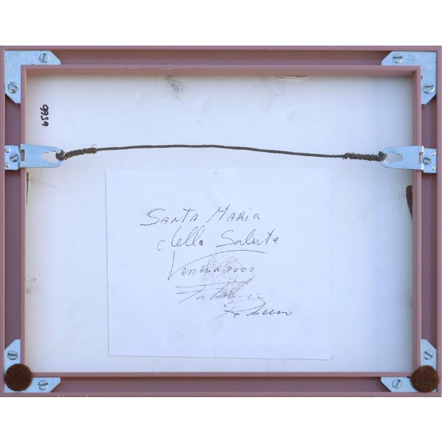 2000 - 2009 Santa Maria Della Salute, Venice - Italian Landscape With Gondola For Sale - Image 5 of 5