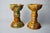 Hollywood Regency Onyx and Brass Candlesticks, Italy, 1980, Set of 2 For Sale - Image 3 of 9