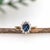 Blue Sapphire Ring With Diamond Accents: Solid 14k Gold, Oval 7x5mm, Size 6.75 For Sale - Image 4 of 7