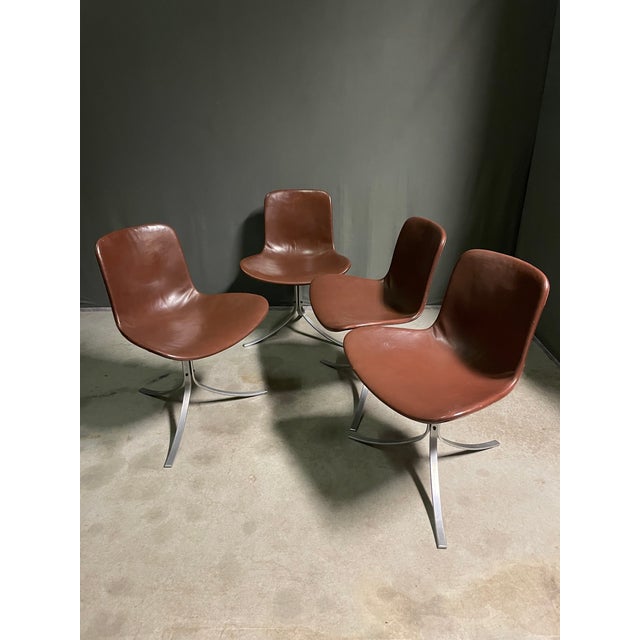 1960s Vintage PK9 by Poul Kjærholm for E. Kold Christensen, 1960s, Set of 4 For Sale - Image 5 of 14