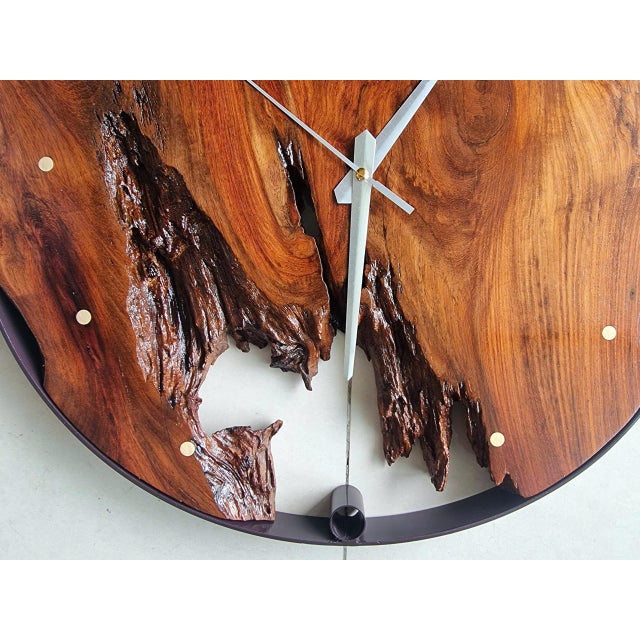 Flow of Time – One-of-a-Kind Handcrafted Driftwood Wall Clock Sculpture For Sale - Image 15 of 18