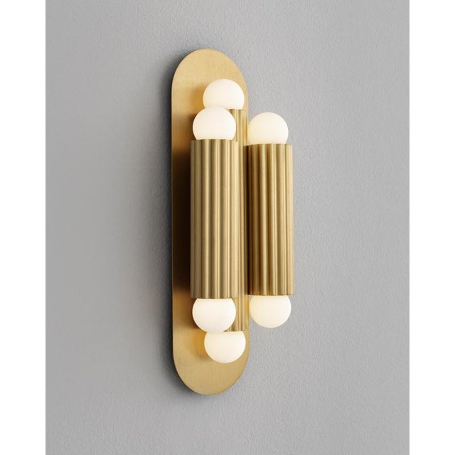 Vesta Triple Wall Sconce by Schwung For Sale - Image 9 of 18