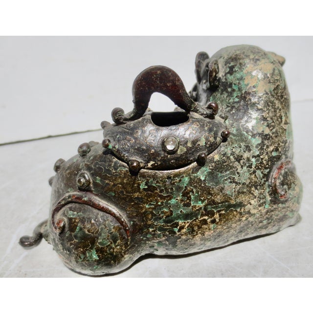 Antique Meiji Brronze Incense Burner For Sale - Image 15 of 18