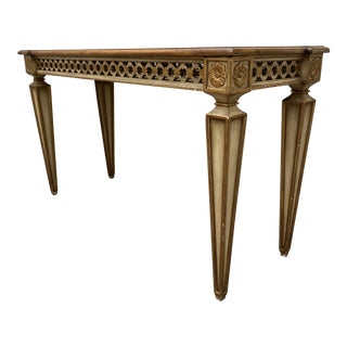 20th Century Art Deco Gold Console Table For Sale
