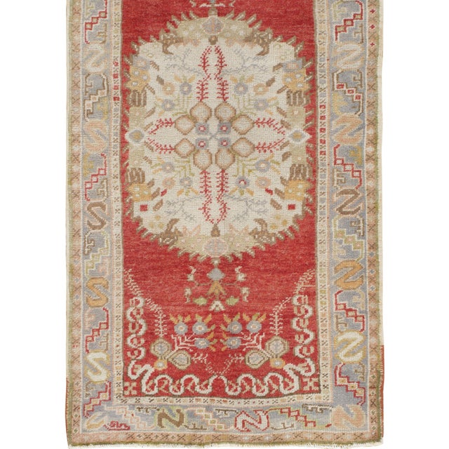Vintage Circa 1940 Turkish Oushak Runner Rug , 2'11 X 11' For Sale In New York - Image 6 of 9