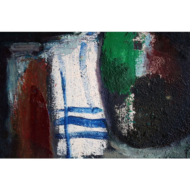 1970s Aleksandr Rodin, Spring Bouquet, Oil on Cardboard For Sale - Image 5 of 6