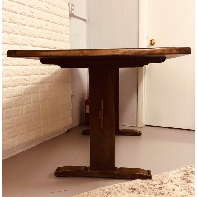 20th Century Traditional L.Hitchcock Trestle Table Chairish