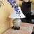 Vintage Heyward House Chinoiserie Floral Ceramic Ginger Jar Table Lamp For Sale - Image 11 of 18