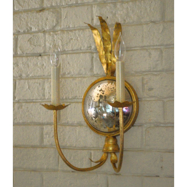 Visual Comfort Chapman & Meyers Gilded Gramercy 2 Light Wall Sconce. Elegant and stylish gold gild with convex antiqued...