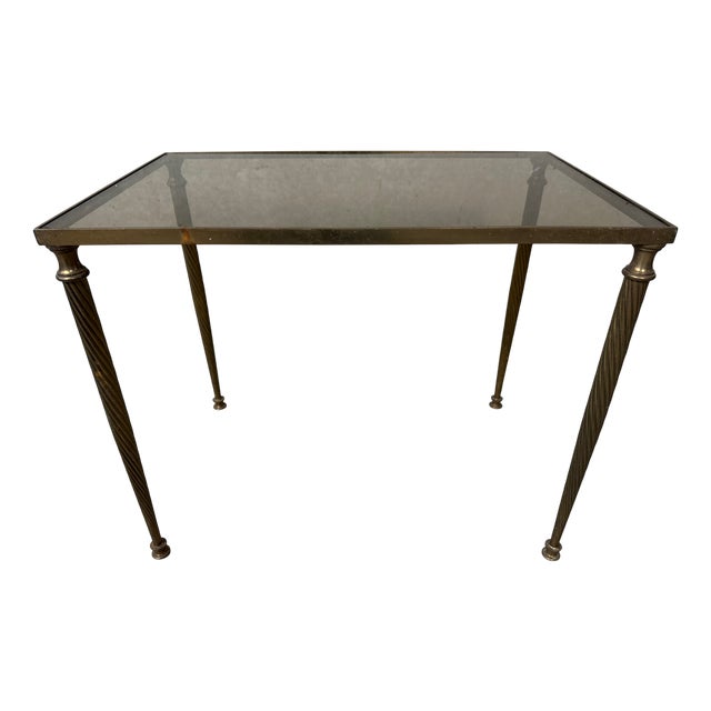 Vintage Side Table in Messing For Sale