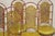 Mid 20th Century Vintage Italian Hollywood Regency Iron Gold Gilt Lattice Dining Set - 7 Pc Set For Sale - Image 5 of 14
