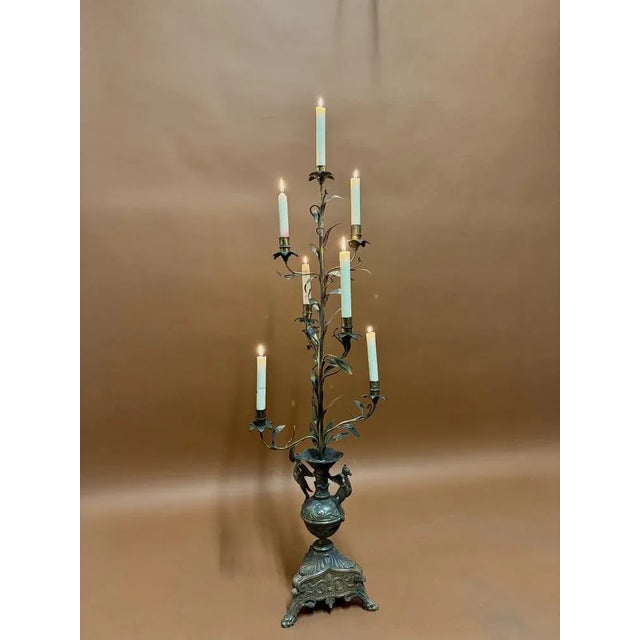 Traditional Neoclassical Candleholder, 19th Century For Sale - Image 3 of 8