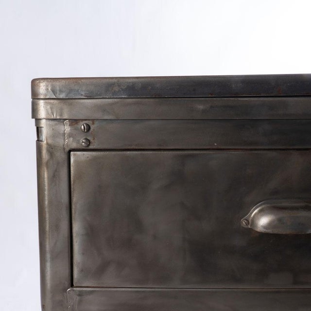 Early 20th Century Industrial Steel Cabinet For Sale - Image 4 of 10