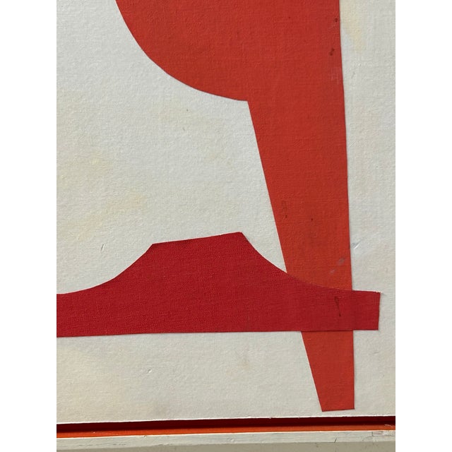 1966 Gwen Stone “C-3” California Modernist Mixed-Media Collage Painting For Sale - Image 10 of 17