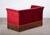 Gold Danish Red Velvet Sofa and Lounge Chair Set, 1950s For Sale - Image 8 of 15