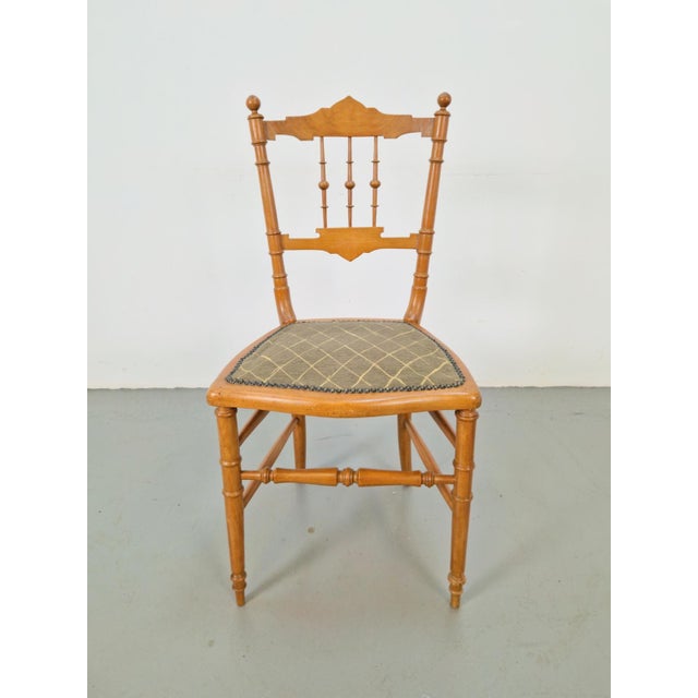 Vintage Chiavari Spool Chair, Italy, 1950s For Sale - Image 4 of 9