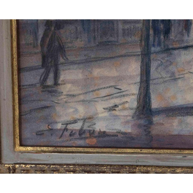 Mid 20th Century Eugène Febvre (1885-1967) Drawing Montmartre “the Sacred Heart” Paris For Sale In Atlanta - Image 6 of 7