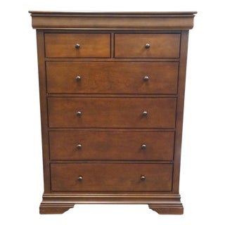 Durham Furniture Solid Cherry Contemporary Traditional Style 35" Chest of Drawers W498-10 For Sale