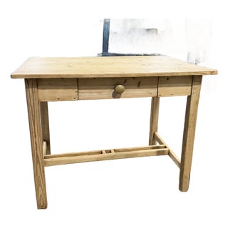 19th Century Pine Side Table Desk For Sale