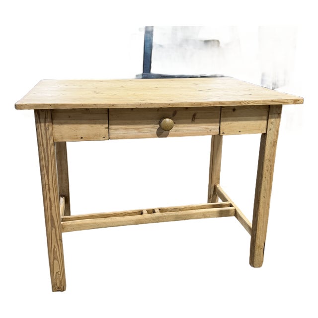 19th Century Pine Side Table Desk For Sale