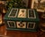 Stunning Vintage Golf Motif Cedar Humidifier. Tabletop or desktop style with a deep hunter green finish and distinctive...