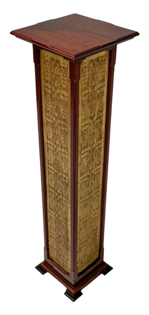 Arts & Crafts Art Nouveau Pedestal by Carel Adolph Lion Cachet, 1890s