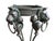 Metal 1960s Pair of Neoclassical Lion-Head Plant Stands With Faux-Marble Base For Sale - Image 7 of 17