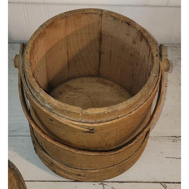 Mid 19th Century Mid 19th Century Original Mustard Painted Firkin For Sale - Image 5 of 7