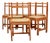 ItalianLight Wood Chairs, 1960s, Set of 6 For Sale
